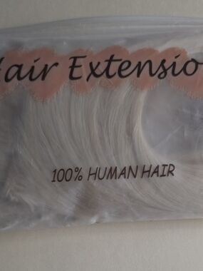 White 100% Human Hair Extensions